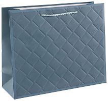 Пакет подарочный, Фактурный узор, Синий, 26*32*11см — купить в нашем магазине для кондитеров в Москве
