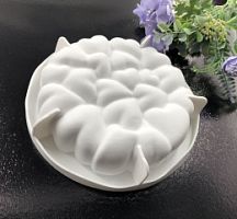 Форма Siliko Сердечки, белый силикон 20,5*4,5см