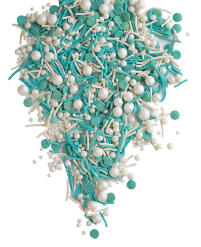 Посыпка Микс белая вермишель, белое и голубое драже, голубая вермишель, 50гр Посыпка Микс белая вермишель, белое и голубое драже, голубая вермишель, 50гр