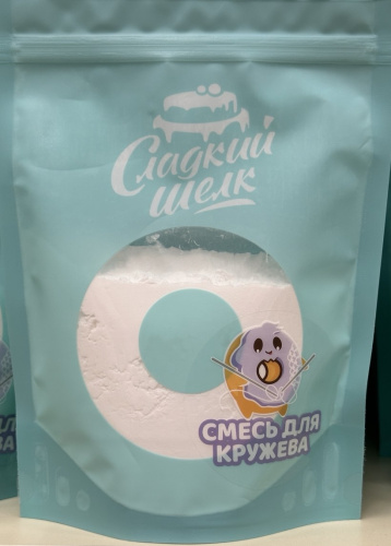 Айсинг гибкий смесь для кружева Сладкий шелк, белый, 250 г фото 2