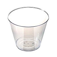 Креманка круглая, 200 мл, D 88мм, прозрачная с крышкой