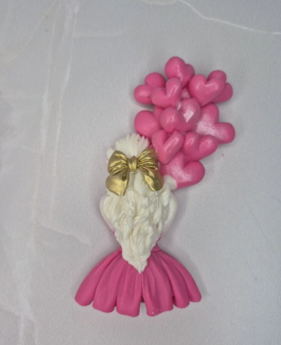 Декор из глазури Девушка с шарами 2D, 10см