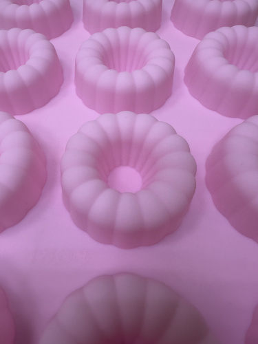 Форма для выпечки Пирожное с начинкой 65*30 мм 12в1, силикон фото 4