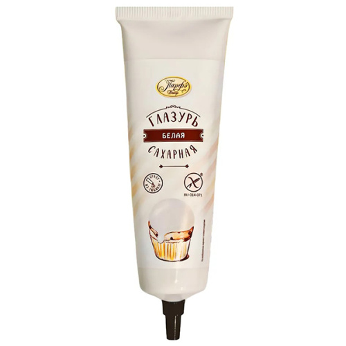 Помадка сахарная белая в тубе, 120гр