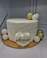 Декор из глазури Сердце: Я просто люблю тебя, 7,5*6см