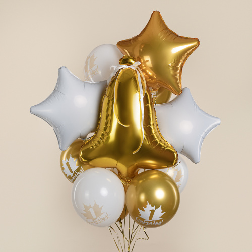Шар фольгированный фигура Колокольчик, золото фото 3 Шар фольгированный фигура Колокольчик, золото фото 3