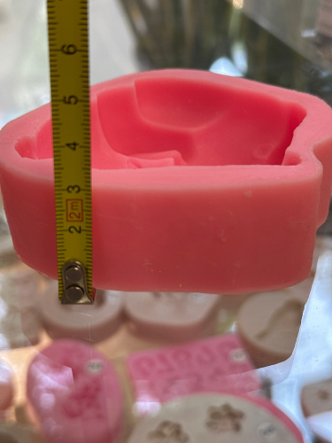 Силиконовый молд Зайчик 9,5х8 см фото 2