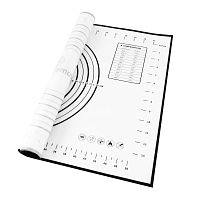 Коврик для раскатки теста силиконовый с разметкой 40*60см