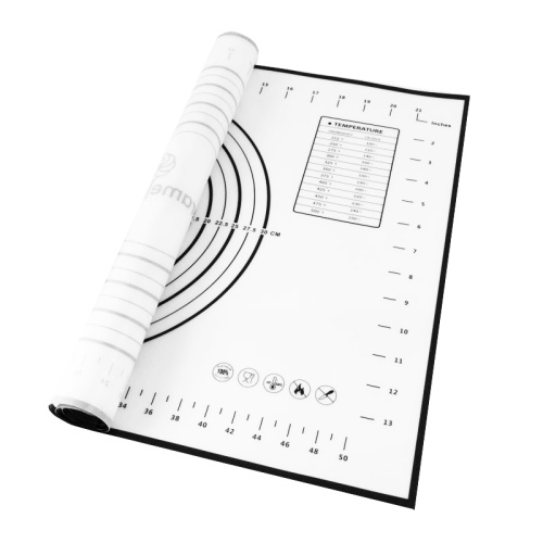Коврик для раскатки теста силиконовый с разметкой 40*60см