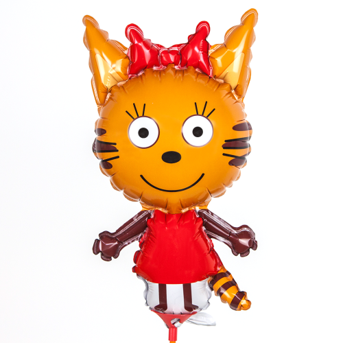 Воздушный шар фольгированный Мини-Фигура Три Кота Карамелька