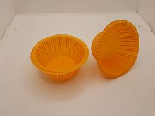 Капсулы бумажные для маффинов, 50*35мм, оранжевый, 20шт