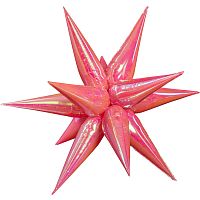 Шар Звезда 3D Хамелеон Розовый