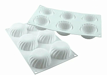 Форма SilikoLove Samurai 70*35мм 6в1, белый силикон