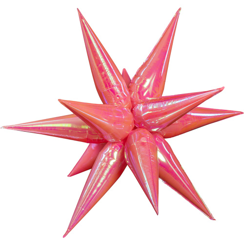 Шар Звезда 3D Хамелеон Розовый Шар Звезда 3D Хамелеон Розовый