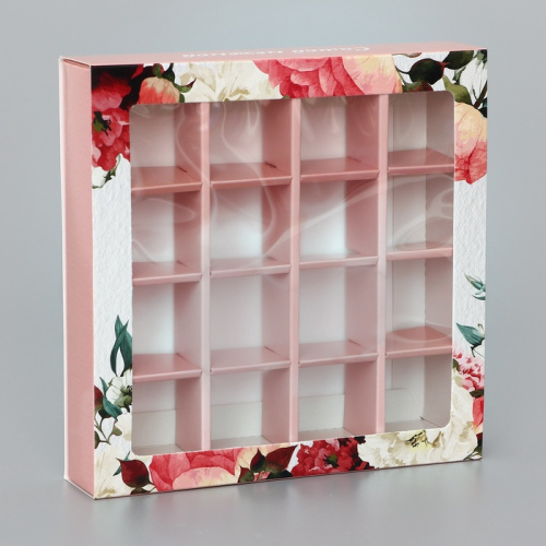 Коробка для конфет 16 шт. «Презент», 17.7×17.7×3.8 см фото 3 Коробка для конфет 16 шт. «Презент», 17.7×17.7×3.8 см фото 3