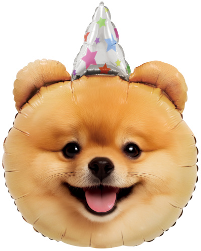 Шар фольгированный Фигура, Собачка в колпачке