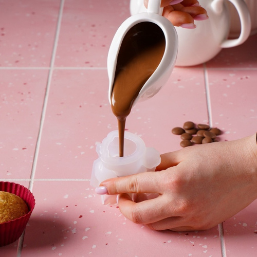 Силиконовый молд «Единорожка», 4,5×3,3×6 см, прозрачный фото 3