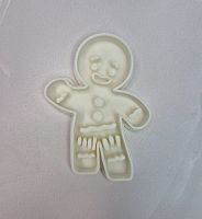 Вырубка с оттиском новогодняя Печенька, 9 см