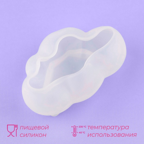 Молд силиконовый Облако 8х5х3,5 см фото 2