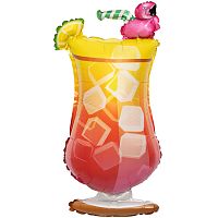 Воздушный шар фольгированный Фигура, Коктейль со льдом