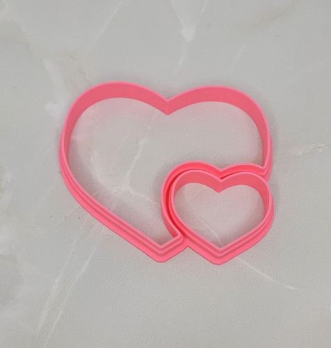 Вырубка Сердце двойное, 9см