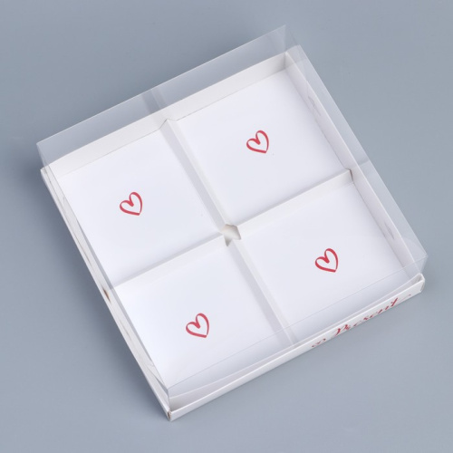 Коробка для муссовых пирожных «Present», 17.8 х 17.8 х 6.5 см фото 3