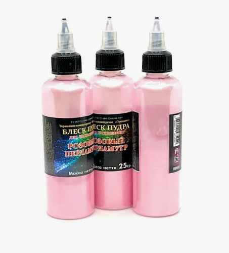 Краситель-распылитель Блеск-пудра (кандурин) Розовый перламутр, 25г