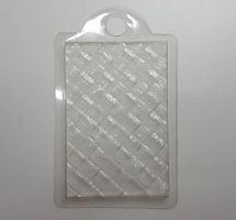 Форма для шоколада Плетение (Береста), пластик 9,5*14,5см