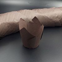 Капсулы тюльпан 50*80мм Коричневые 1шт, пергамент