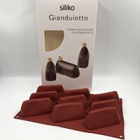 Форма Siliko Gianduiotto 92х32х42мм 9в1, коричневый силикон
