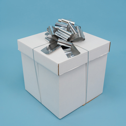 Бант Шар, Серебро, Металлик, 21см фото 2