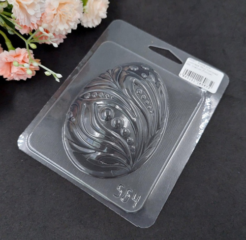 Форма для шоколада Яйцо Хохлома2 65*88*30мм, пластик Форма для шоколада Яйцо Хохлома2 65*88*30мм, пластик