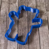 Вырубка для пряника Мишка обнимашки пластик, 11 см