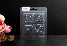 Форма для шоколада Соц.сети/2 8*8см, пластик