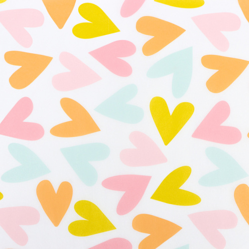 Бумага упаковочная тишью «С любовью», 50 см × 70 см, 10 листов