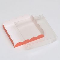 Коробка для печенья, розовая, 15 х 15 х 3 см
