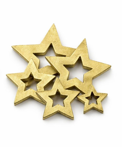 Набор из глазури Звезда сквозная, 6 шт
