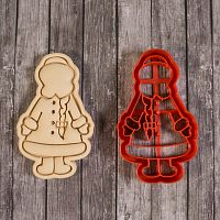 Вырубка с оттиском Снегурочка, 10см