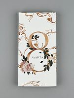 Коробка для шоколада, «8 Марта», с окном, 17.3 х 8.8 х 1.5 см