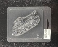 Форма для шоколада Танк профиль, пластик